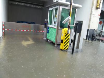不锈钢开启式挡水门---车库成品挡水案例